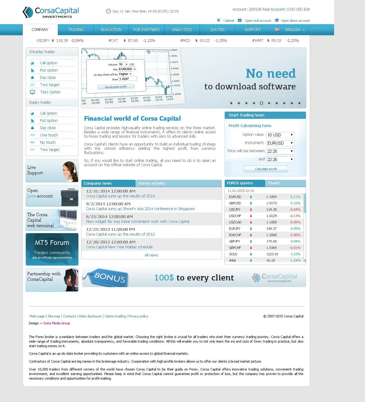 Forex-broker-Corsa-Capital-trading-on-financial-markets